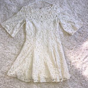 White Lace Free People Dress